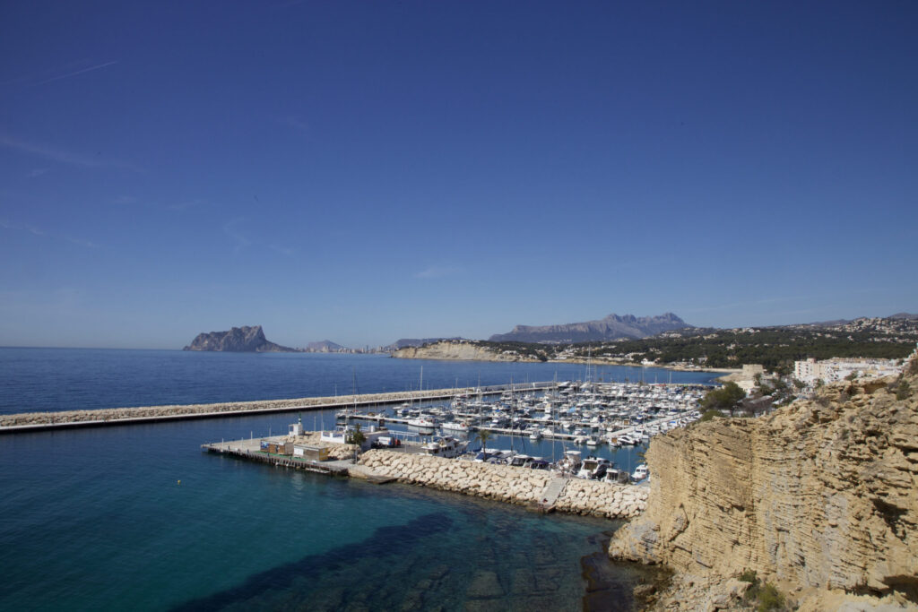 Moraira harbour and marina